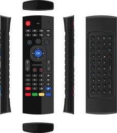MX3 2.4GHz Wireless Keyboard X8 Air Fly Mouse Remote Control Somatosensory IR Learning 6 Axis for Google Android tv box