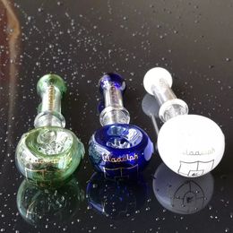 Glass with logo Casserole , Water pipes glass bongs hooakahs two functions for oil rigs glass bongs