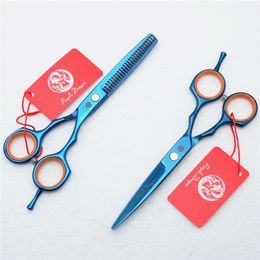 Z1004 5.5'' 16cm Purple Dragon Blue Hairdressing Scissors Factory Price Cutting Scissors Thinning Shears professional Human Hair Scissors