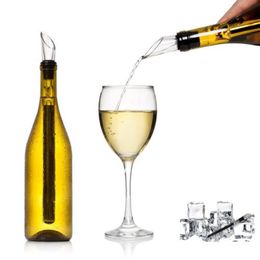 Wine Wand Wine Pourer Aerator Iceless Chiller 3 in 1 Accessory Perfect Gift for Any Wine Lover Stainless Steel stick Rod in retail box