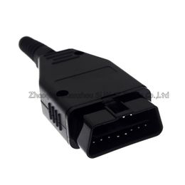 16 Pin OBD2 12V male plug connector for ECU OBD2 Test/Automobile diagnosis,Long type with PCB board 16P OBD connector