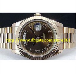 store361 new arrive watch 41mm 18kt Rose Gold President II Chocolate Roman 218235