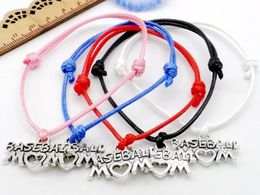 Free Ship 100pcs Mom String Lucky Red wax Cord Adjustable Bracelet NEW HOT