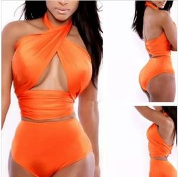 7 colors new top High Waist Bikini Brazilian Bikinis Set Vintage Push up Swimwear Crochet Bathing Suits Plus Size New Sexy Bandage Swimsuit