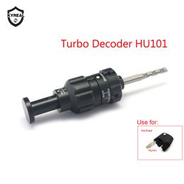 decodificatore turbo Sconti 2017 Ultime Turbo Decoder HU101 per Ford Auto Dooer Opener Block Pick Tool, Ford HU101 Turbo Decoder Decoder Strumenti di blocco