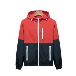 spring new men's jacket sportswear Men Fashion Thin Windbreaker jacket Zipper Coats Outwear men's clothing