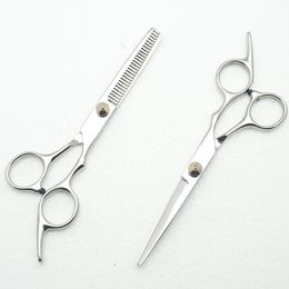C1001 6'' Customized Logo Silvery BEST Hairdressing Scissors Factory Price Cutting Scissors Thinning Shears professional Human Hair Scissors