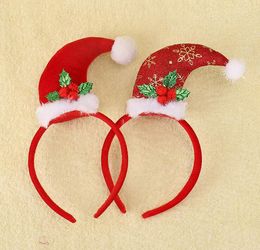 New Arrival Children / adult Hair Accessories Headband Caps Santa Snow Man Sticks Red Christmas Gifts For Kids Girls Boys