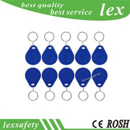 100pcs/lot 13.56MHz F08 8kbit(1K) Keytag card Custom ABS Contactless Customised Key Tags RFID Classic Door access Smart Keychain Tag