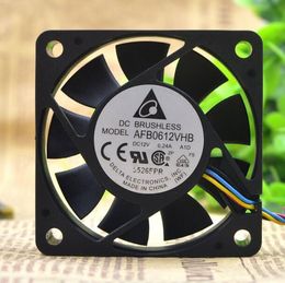 Delta 6CM 6015 0.24A AFB0612VHB 60*60*15MM 12V 4 wire PWM speed regulating cooling fan