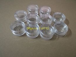 500pcs/lot Fast shipping 10g Clear Empty Cream Jar 10ml Transparent Cream Pot Display Case 10cc Cosmetic Packaging