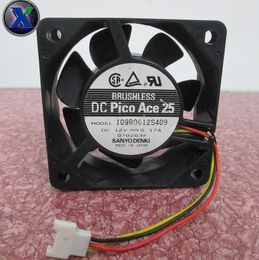 SANYO 6025 12V 0.17A 109R0612S409 6CM 3 wire CPU chassis cooling fan