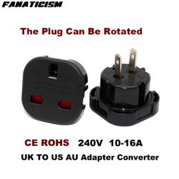 Fanaticism Top Quality Universal Travel AC Power Socket 9628 UK To US AU Plug Adapter Converter Electrical Plug Adaptor