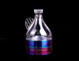 Ice Blue Labyrinth Funnel Plate Grinder Colorful Creative Broken Smoke Grinder Four Layers 50mm Small Smoking