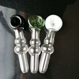 Color gourd pipe bongs accessories , Unique Oil Burner Glass Bongs Pipes Water Pipes Glass Pipe Oil Rigs Smoking with Dropper