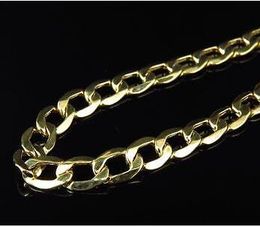 Mens Hollow 10K Yellow Gold 4.5 MM Cuban Curb Link Chain Necklace 18-24 Inches