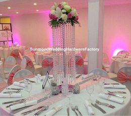 Wholesale acrylic candle holder Crystal Wedding Centrepieces table Candelabra