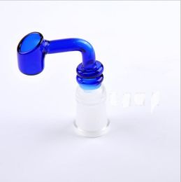 Blue beveled small cup of nail glass Wholesale Bongs Oil Burner Pipes Water Pipes Glass Pipe Oil Rigs Smoking Free Shipping