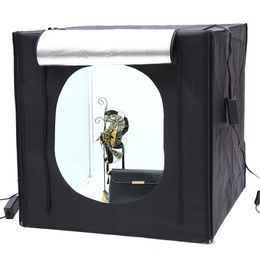 Freeshipping 40cm*40cm Studio soft box LED Shooting Light Tent photo light box lichtbak photo tent set+portable bag +2 Backdrop