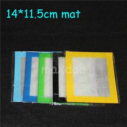tools Silicone wax pads dry herb oil mats 14cm 11.5cm food grade baking dabber sheets jars dab mat