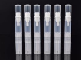 200pcs/lot 2017 Newest DIY 3ml Clear Eyelash Growth Liquid Bottles 3cc Plastic Rotating Pen Lip Gloss Packing tube