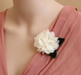 Lovely Top Handmade Lace Flower Brooch Label Pin Women Men Accessories For Wedding Party Decoration, Gift, Daily Life And Work