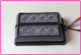 High intensity 10-30VDC 8W Led car surface mount warning lights,emergency light,strobe lightheads,18 flash,waterproof