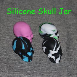 Skull Silicone Wax Containers Oil Wholesale Non-stick Skull Silicon Oil Containers Jars Wax Concentrate Containers For Dabs Jar