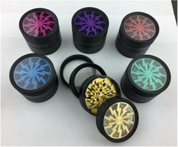 52mm 60mm Herb Grinders Zicn Alloy Crusher herbal Grinders Clear Top Window Lighting tobacco Grinder 4 Piece Grinder VS Sharpstone Grinders