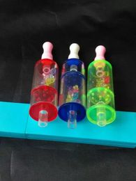 Acrylic Philtre glass bongs accessories , Unique Oil Burner Glass Pipes Water Pipes Glass Pipe Oil Rigs Smoking with Dropper