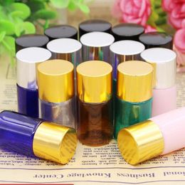 5ml Flat Shoulder Perfume Lotion Bottles Mini Trial Pack Packaging Empty Cosmetic Sample Container fast shipping F20171747