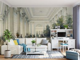 custom photo luxury 3d wallpaper European style hand painted architectural landscape background 3d wall paper for living rooms