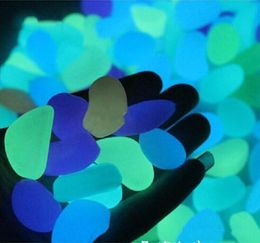 Artificial Lightweight Luminous Pebble Stone For Home Fish Tank Decor Garden Corridor Decorations 480pcs Free Shipping