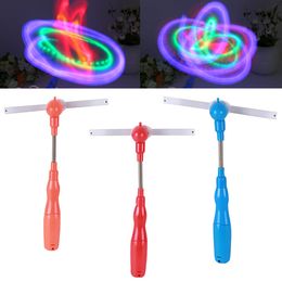 Flashing Light Up Led Spinning Windmill Toy Glows Kids Present Xmas Gifts 3Color