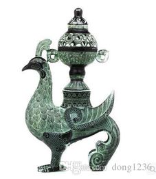 Bronzes Antique Decoration Birds Respect Bronze Decoration Pure Copper Censer Incinerator Office Feng Shui Town House