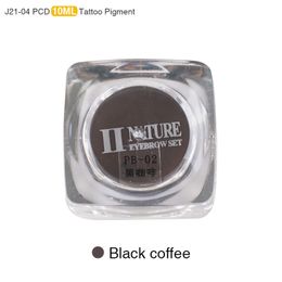 Wholesale- PCD Permanent Makeup Ink Lip Tattoo Ink Set Eyebrow Microblading Pigment Professional 10ML 3 PCS Black Coffee J21