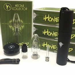 New design Honeybird full kit glass water pipe with titanium tip quartz tip and ceremic tip smoking pipe NC kit in stock