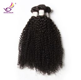 2017 new arrival 3 Bundles 8-30inch unprocessed Peruvian hair kinky curly 100% brazilian malaysain peruvain afro hair extension