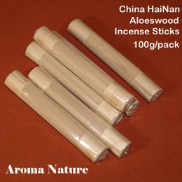 100g 500pcs Chinese HaiNan Agarwood Incense Sticks High Quality China Aloeswood agar Oudh scents room Bulk natural aromatic