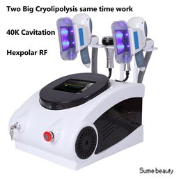 2022 Version Portable Cryolipolysis Fat Freezing Machine 40K Cavitation Hexpolar Rf Cryotherapy Slimmimg Machine Ce
