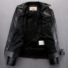 Rock motorcycle jackets AVIREXFLY flight leather jacket vintage black jackets Locomotive jackets