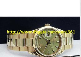 store361 new arrive 36mm Mens 18kt Gold President Champagne Index 118208