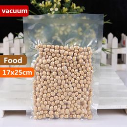 17x25cm 0.24mm Vacuum Nylon Clear Cooked Food Saver Storing Packaging Bags Meat Snacks Hermetic Storage Heat Sealing Plastic Package Pouch