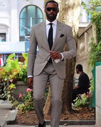 Classic Style Groom Tuxedos Groomsmen Two Button Peak Lapel Best Man Suit Wedding Men's Blazer Suits (Jacket+Pants+Girdle+Tie) K265