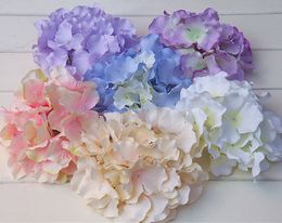 50PCS free shipping wholesale emulational silk big hydrangea flower head for home,garden,wedding,or headwear dress ornament decoration