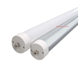 Double Row 8ft T8 Led Light Tubes FA8 Single Pin T8 Led Tubes 72W 7200 Lumens LED shop light Stock in USA