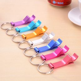 high quality can opener Australia - Wholesale 500PCS Per Lot High Quality Multi Function Color Aluminum Alloy Beer Can Opener Key Ring Universal