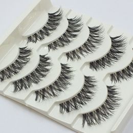 Cross Messy False Eyelash Natural Long Thick Fake Eyelashes Makeup Tools Accessories 5 Pairs for Woman Lady High Quality