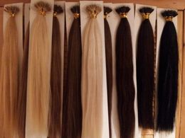 ELIBESS Top Quality Nano Rings Hair Extensions double drawn 1g/Strand 100g/pack 16"-24" 1B# NoTangle No Shedding Fast Shipping