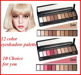 nude color makeup Australia - Makeup Eye Shadow NUDE 12 color eyeshadow palette with Brush Color Box 16g High quality 10 Selection DHL Free bea495